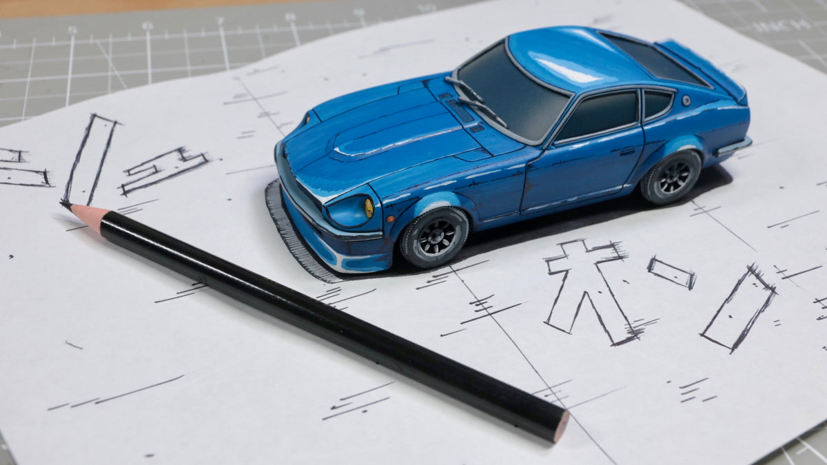 Custom Painted Anime/Manga Style Wangan Midnight Datsun Devil Z 240z