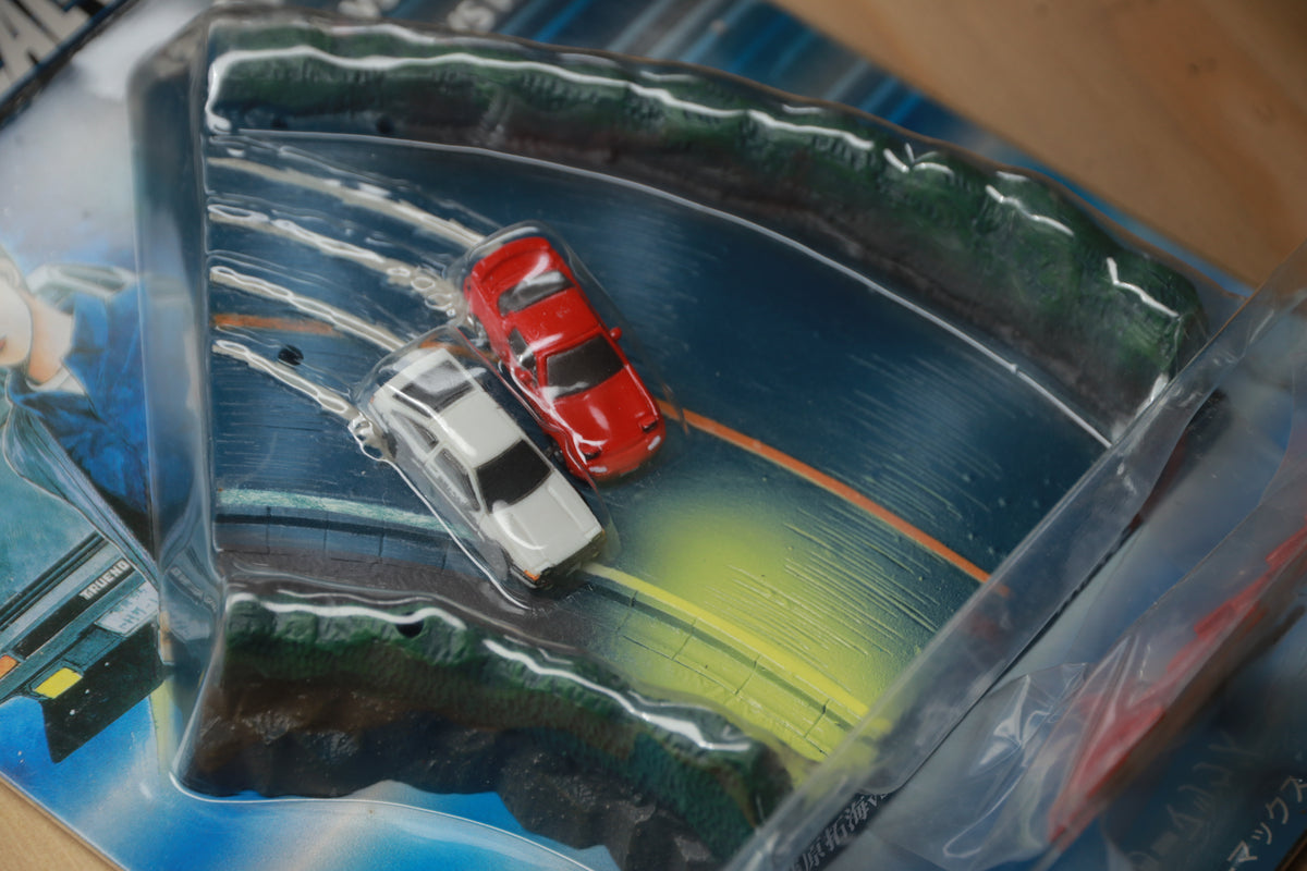 Vintage SEGA Initial D Mini Diorama AE86 vs Mazda Roadster NA Rare Japan Import