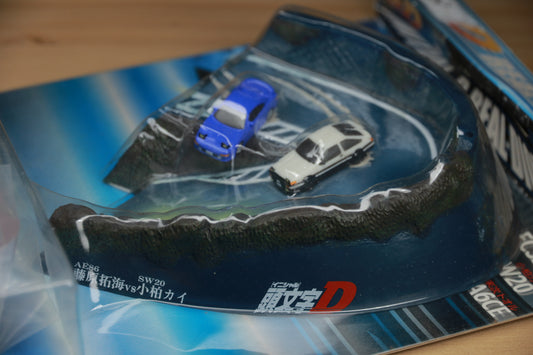 Vintage SEGA Initial D Mini Diorama AE86 vs SW20 Super Rare Japan Import