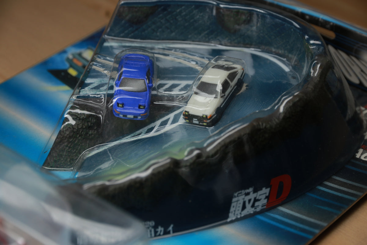 Vintage SEGA Initial D Mini Diorama AE86 vs SW20 Super Rare Japan Import