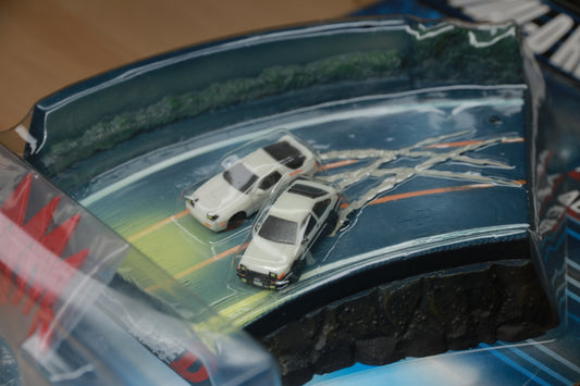 Vintage SEGA Initial D Mini Diorama AE86 vs FC3S Super Rare Japan Import
