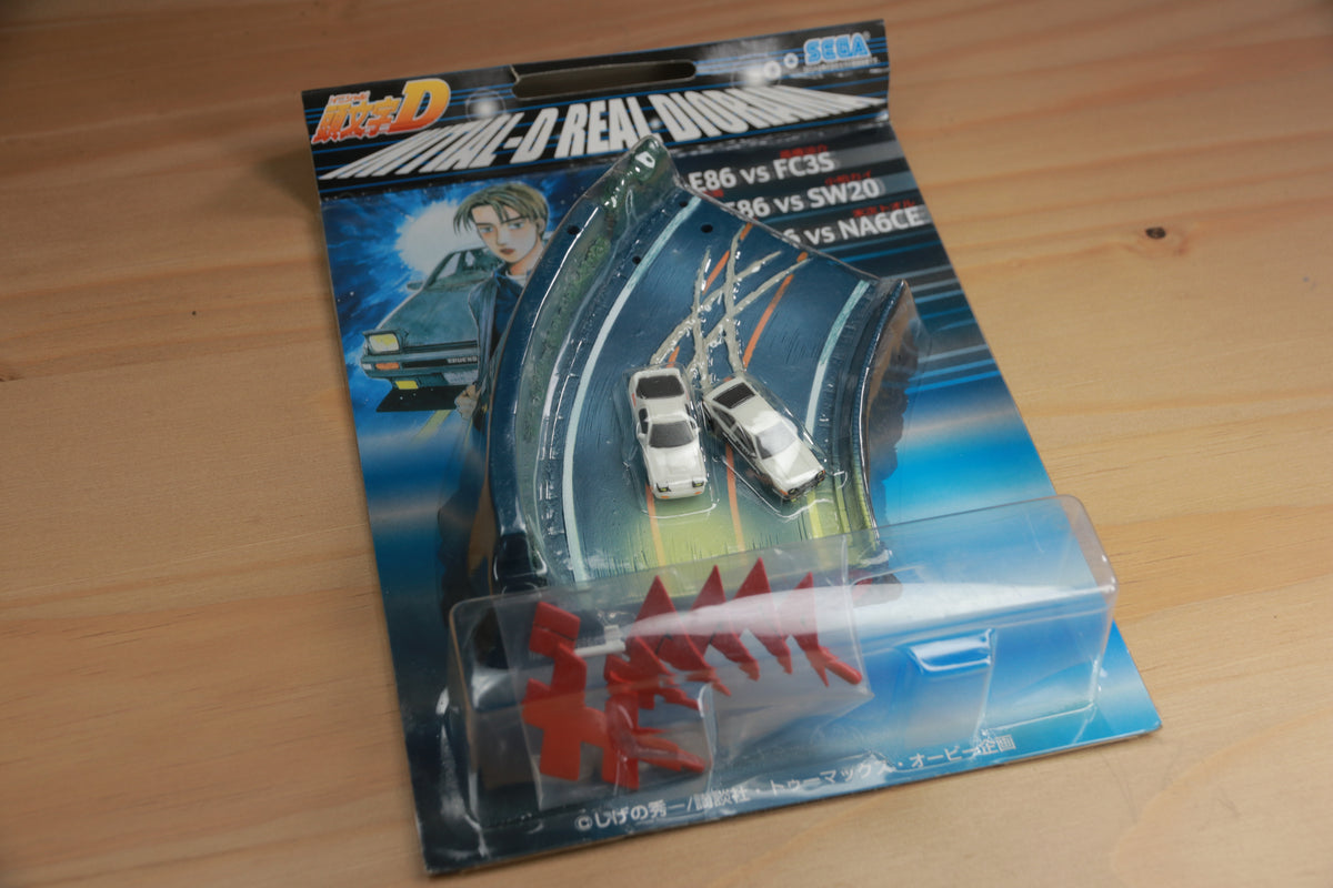 Vintage SEGA Initial D Mini Diorama AE86 vs FC3S Super Rare Japan Import