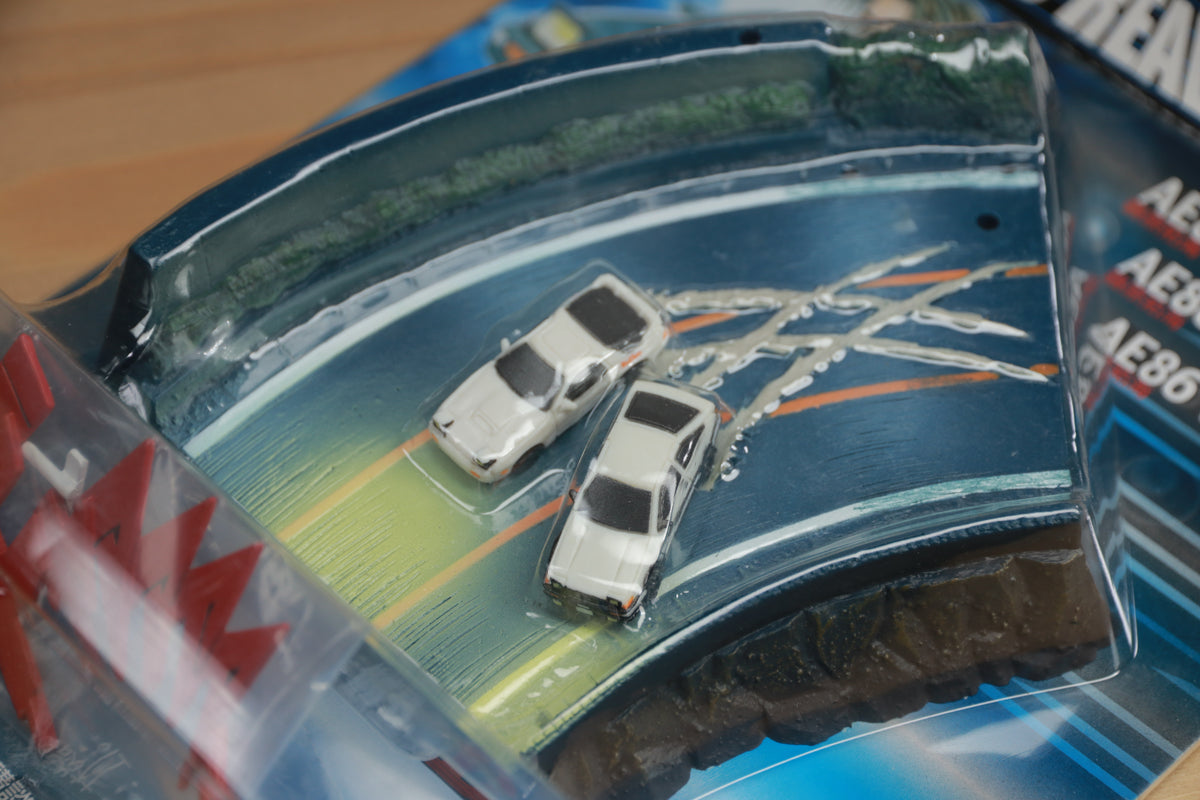 Vintage SEGA Initial D Mini Diorama AE86 vs FC3S Super Rare Japan Import
